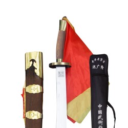 TDS002 Traditional Kungfu Broadsword with Pear Wood Scabbard