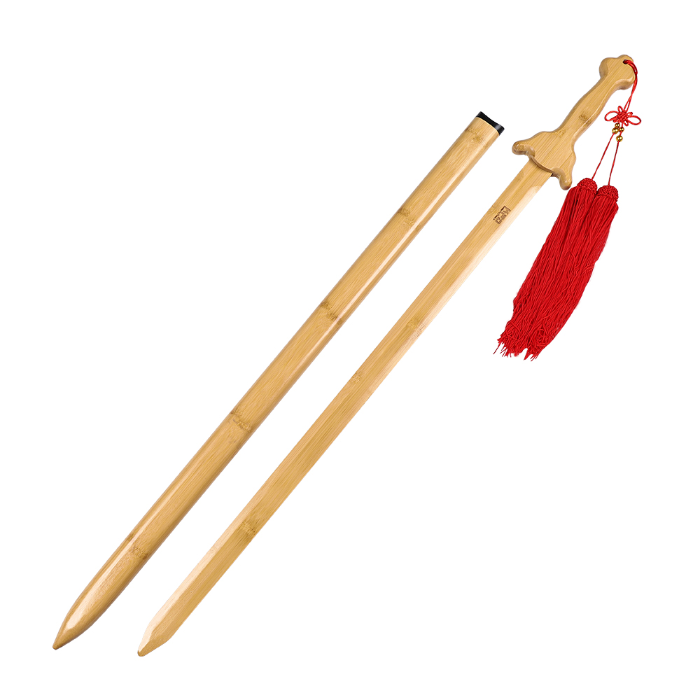 Natural Bamboo Tai Chi Straight Sword with Bamboo Scabbard (WSS026)