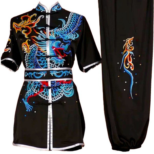 UC008 - Black Uniform with Dragon Embroidery