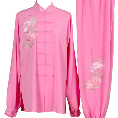 UC012 - Pink Uniform with Flower Embroidery