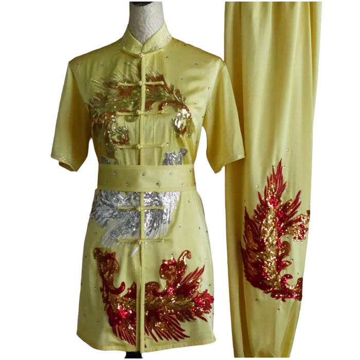 Pale Yellow Sequin Performance UniformUC2026SQ-004