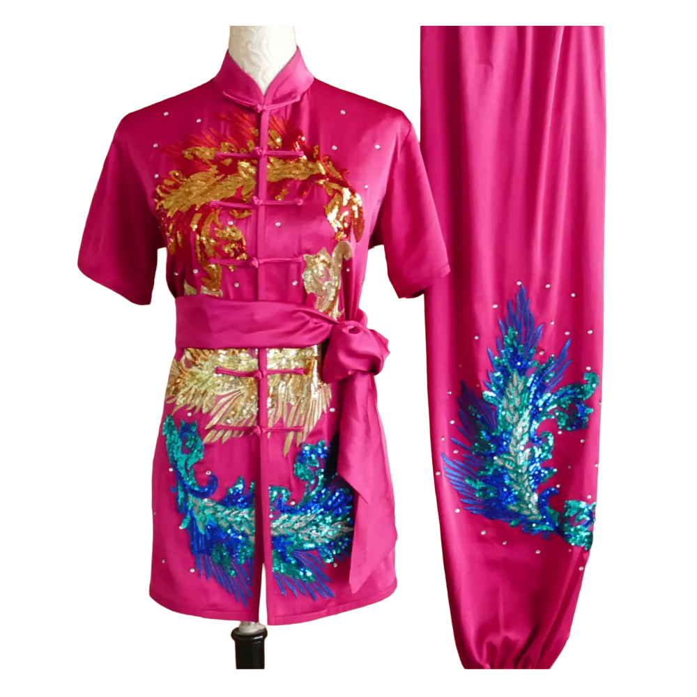 Hot Pink Sequin Performance Uniform UC2026SQ-005