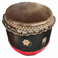D1332 -Black Lion Dance Drum