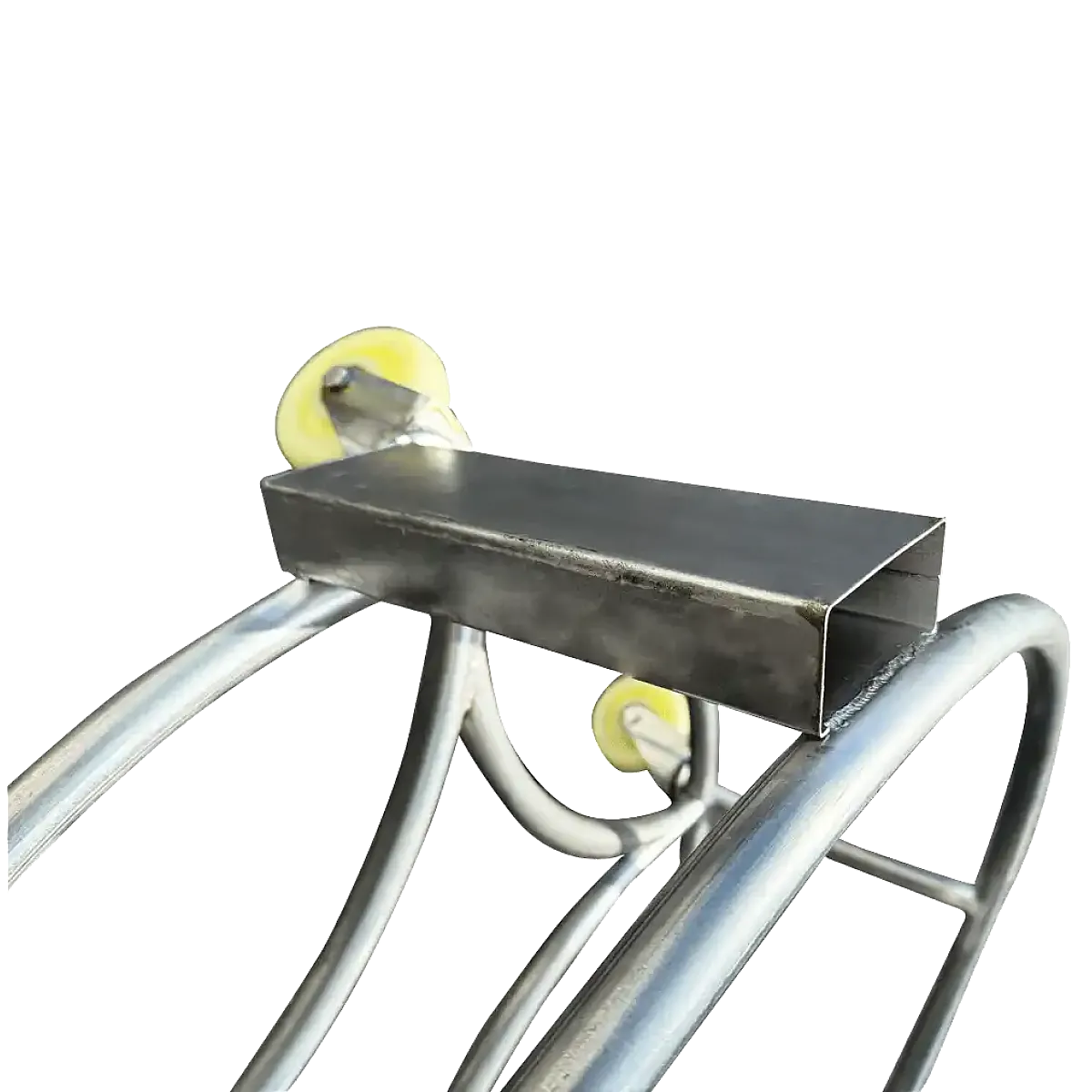 Round Metal Drum Stand with Wheels