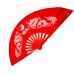  Fan11 Red Twin Dragon Tai Chi Kung Fu Fan with Bamboo Ribs