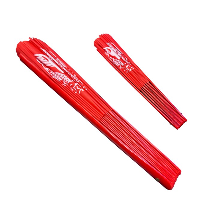 Red Twin Dragon Tai Chi Kung Fu Fan (Fan11) – Bamboo Ribs & White Dragon Design for Martial Arts