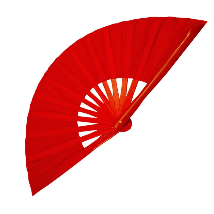 Red Tai Chi Kung Fu Fan (Fan13) – Minimalist Bamboo Martial Arts Fan