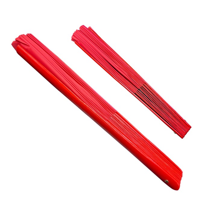 Red Tai Chi Kung Fu Fan (Fan13) – Minimalist Bamboo Martial Arts Fan