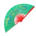  Fan14 Green Dragon Phoenix Design Tai Chi Fan - Lightweight and Durable for Traditional Art Routines and Display