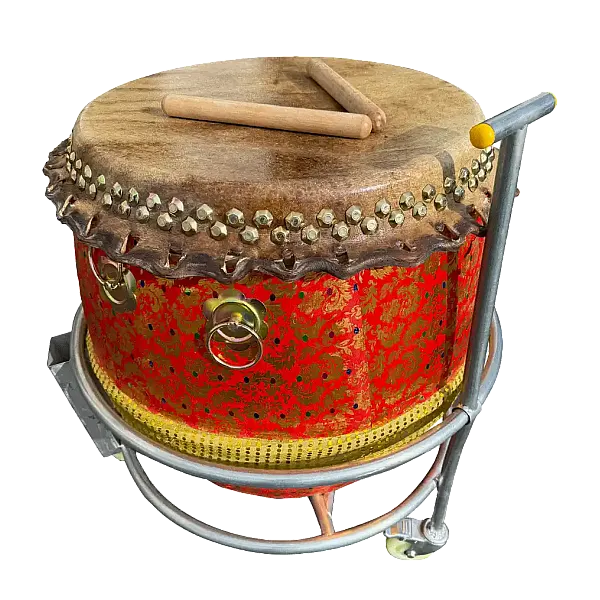 Lion Dance Drum – Traditional Red Drum for Chinese Celebrations & Performances