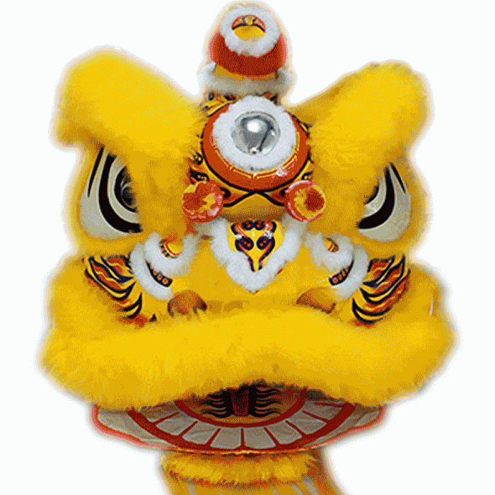 D1301 -Yellow Lion Dance Costume