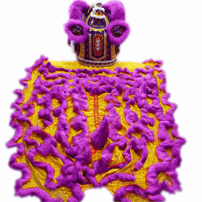 Competition Lion Dance Costume – Purple Full Set