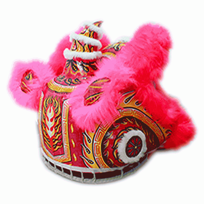 D1307 Pink Fut-San Lion Dance Costume – Competition Lion (Full Set)