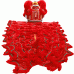 D1300 - Red Lion Dance Costume