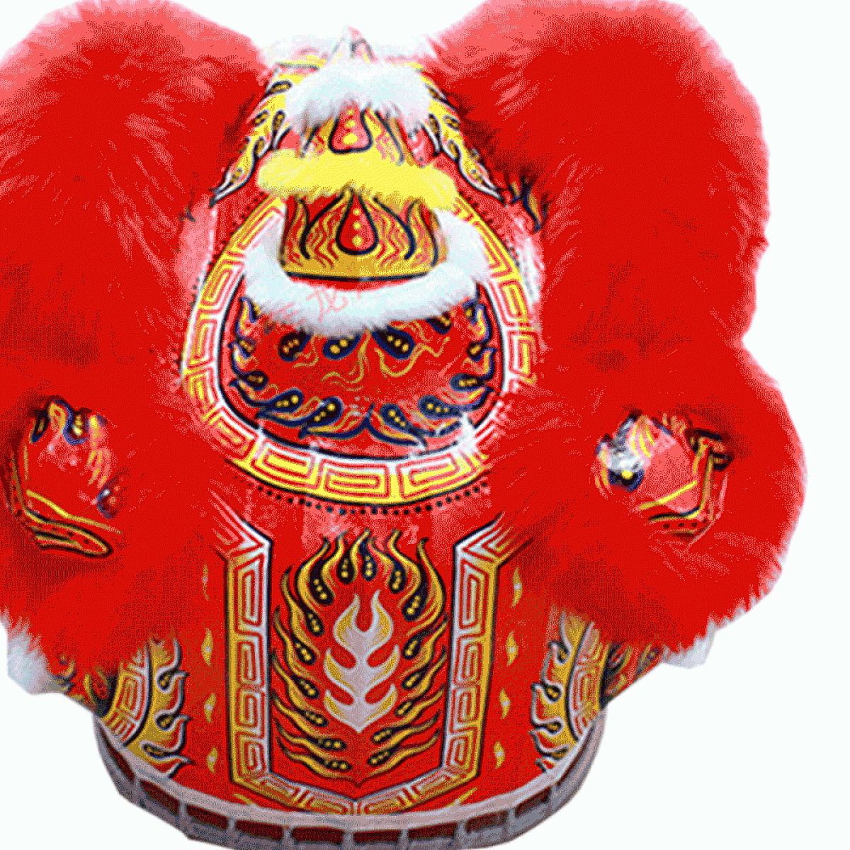 D1300 Competition Lion Red (Full Set) – Size #3 Fut-San Lion Dance Costum