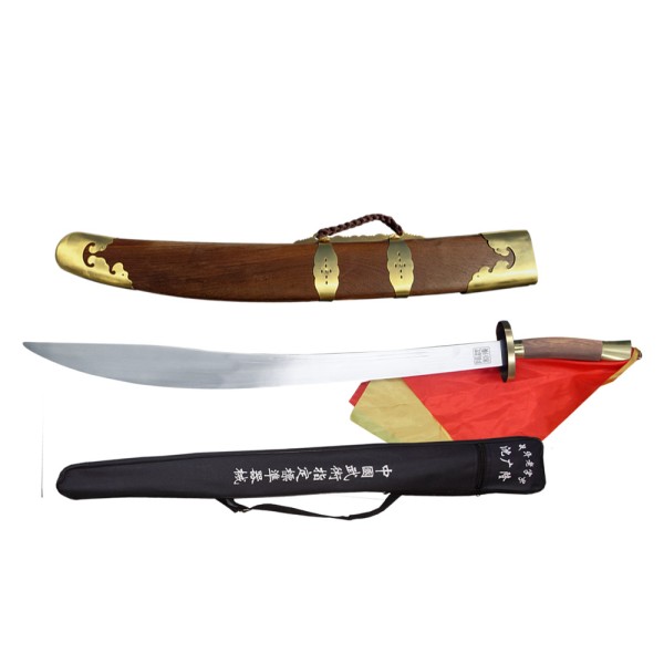 Traditional Kungfu Broadsword with Pear Wood Scabbard (TDS002)