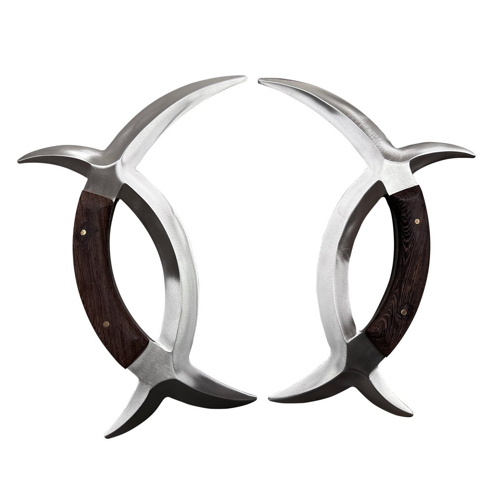 Meridian Bagua Deer Horns Axe with Pear Wood Handle - TDS015