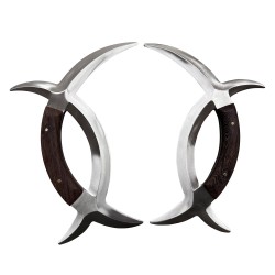 Meridian Bagua (Deer Horn) Axe-Premium Stainless Steel with solid wood handle 汉鼎传统子午鸳鸯鉞