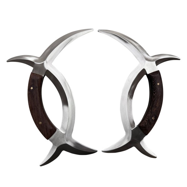 Meridian Bagua Deer Horns Axe with Pear Wood Handle - Premium (TDS015)