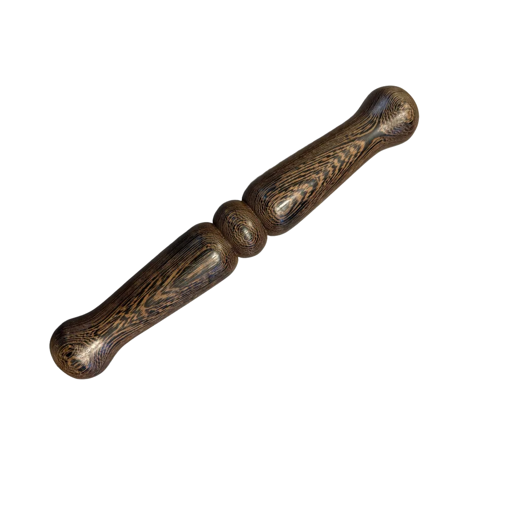 TDS078-Curved Wenge Wood Tai Chi Ruler – Ergonomic Grip Version
