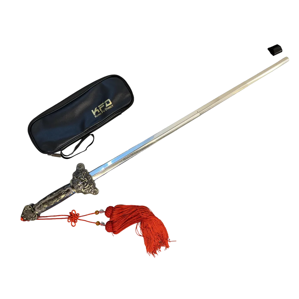 Antique Copper Telescopic Tai Chi Sword – Retractable Portable Practice Jian
