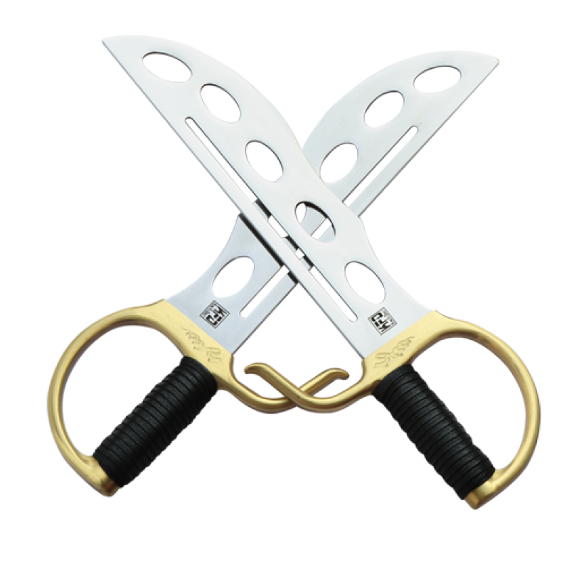 Wing Chun Butterfly Swords, Expertly Crafted from Special-Design Stainless Steel (KFD TDS219)