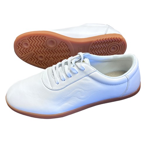 Konkret Stræbe Detektiv Leather TaiChi Shoes -White (FT004-1) by www.kungfudirec ...