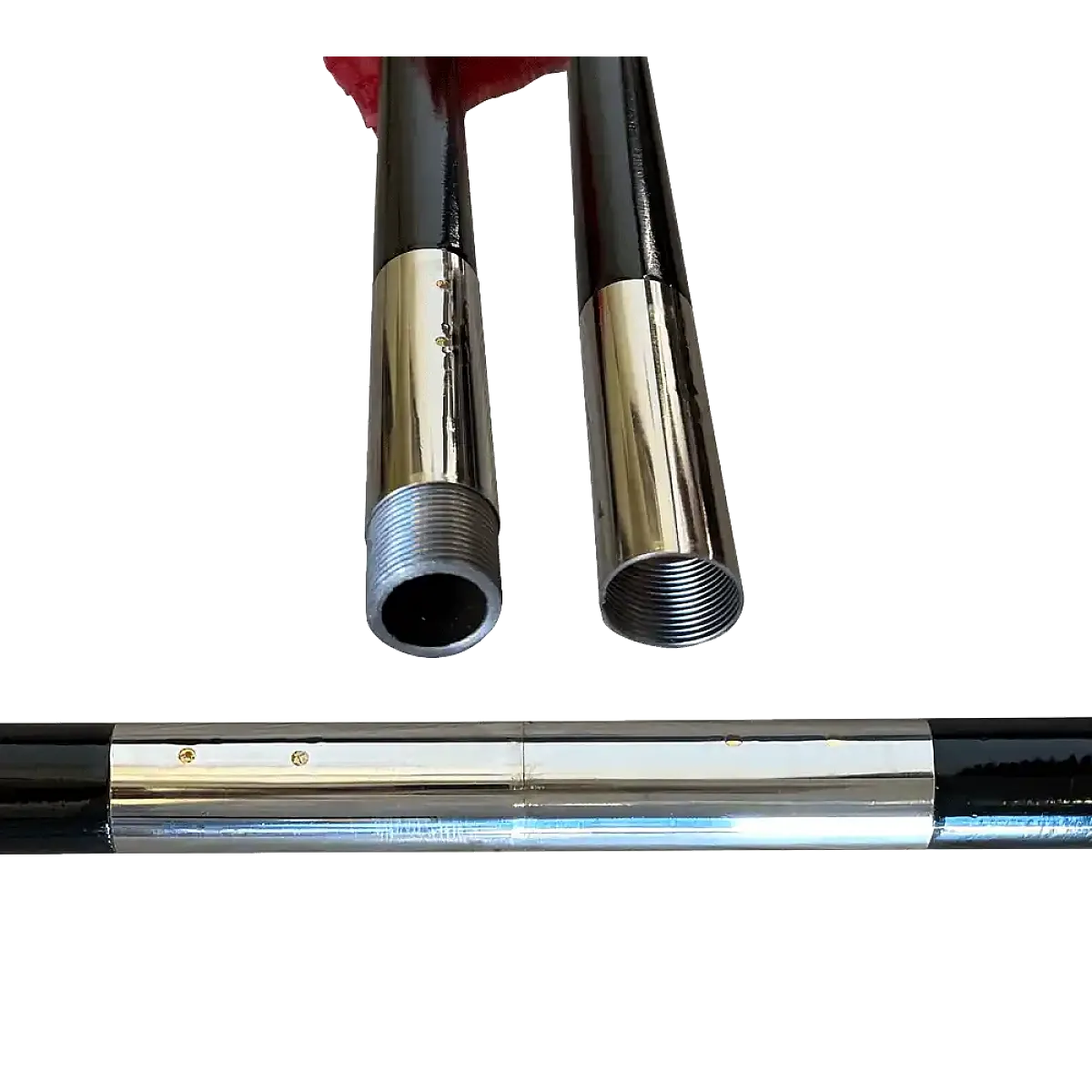 Long Handle Kungfu Axe with Black Handle – 75” Traditional Chinese Weapon