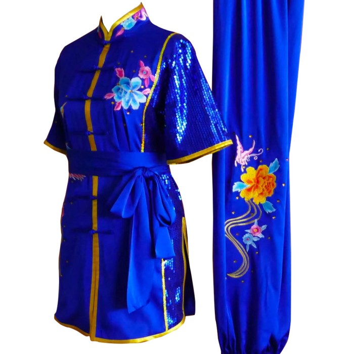 UC2022-16 Blue Uniform with Phoenix and Flower Embroidery (Pre-Order)