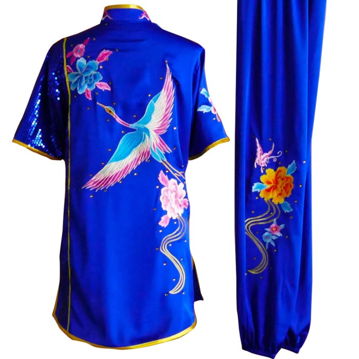 UC2022-16 Blue Uniform with Phoenix and Flower Embroidery (Pre-Order)
