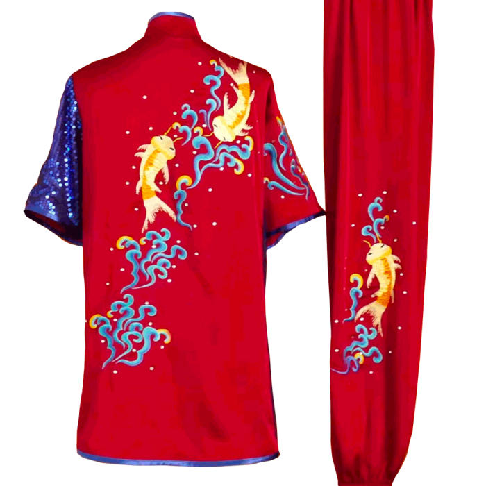 Uniform with Fish cloud Wave Embroidery