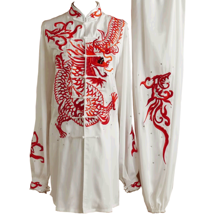 White Uniform with Dragon Embroidery (Pre-Order) UC2024-007