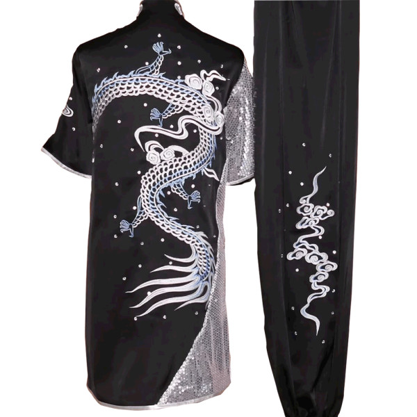 Black Uniform with White Dragon Embroidery (Pre-Order) - UC2024-009