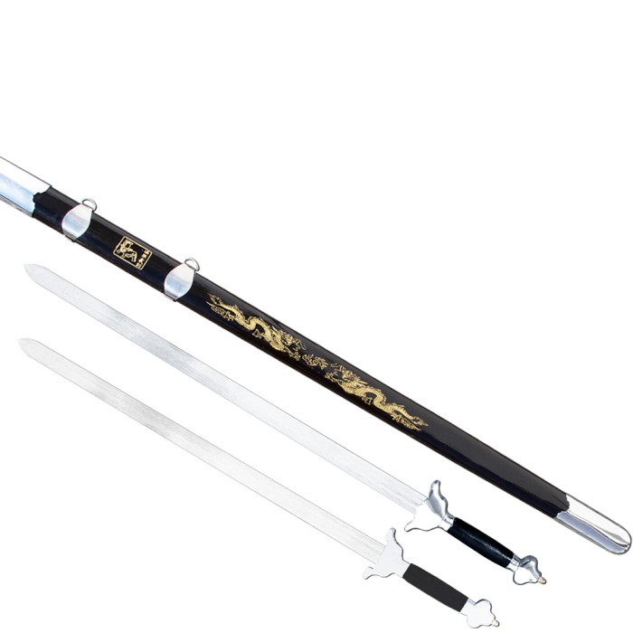 Wushu Twin Straight Sword (Flexible, Flap Blade) - WSS021