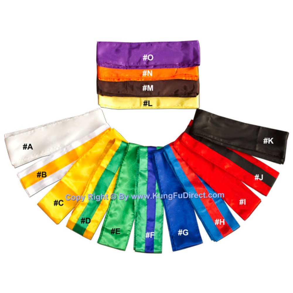 Kung Fu Sash Martial Arts Sashes and Belts for Training