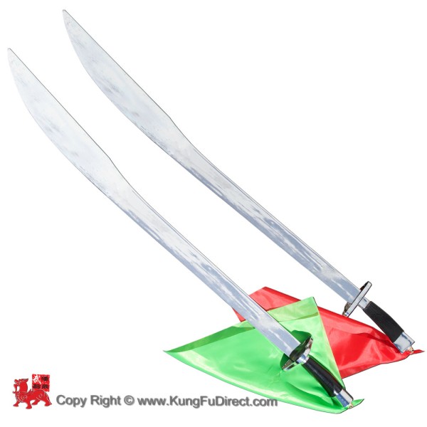 Wushu Kungfu Twin Broadsword - Flexible Blade (WSS011)