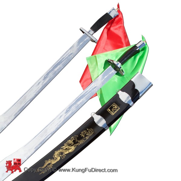Wushu Kungfu Twin Broadsword - Flexible Blade (WSS011)
