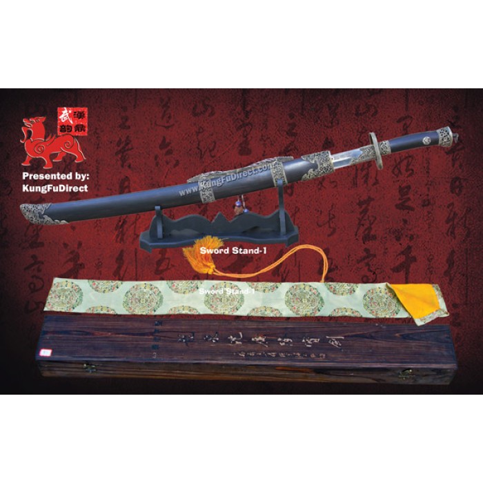 Seven Saints Broadsword (Dao) – Red Groove Damascus Steel