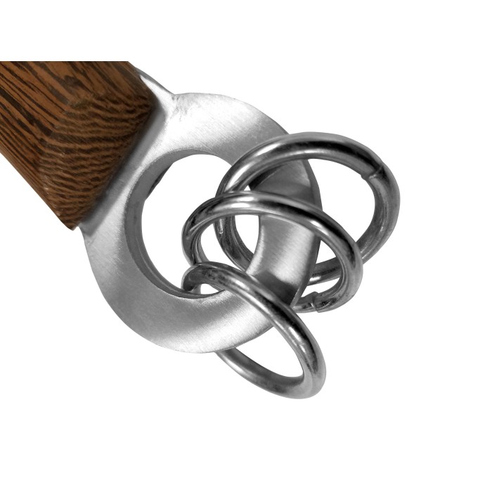 Wushu Double Dagger – Stainless Steel with Wenge Wood Handle (Pair)