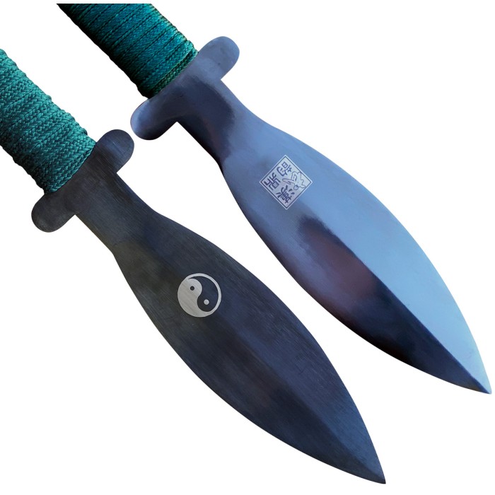 KungFu Double Dagger – Black Stainless Steel Carbon Finish (TDS053)