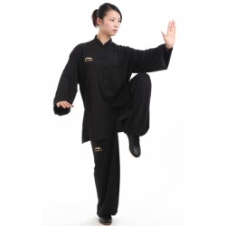 LN108-5 - Li-Ning Black Long sleeve Uniform (Female) 女子黑色长袖比赛服