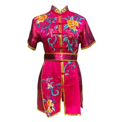PSU017 - Pink Flower Embroidery Uniform