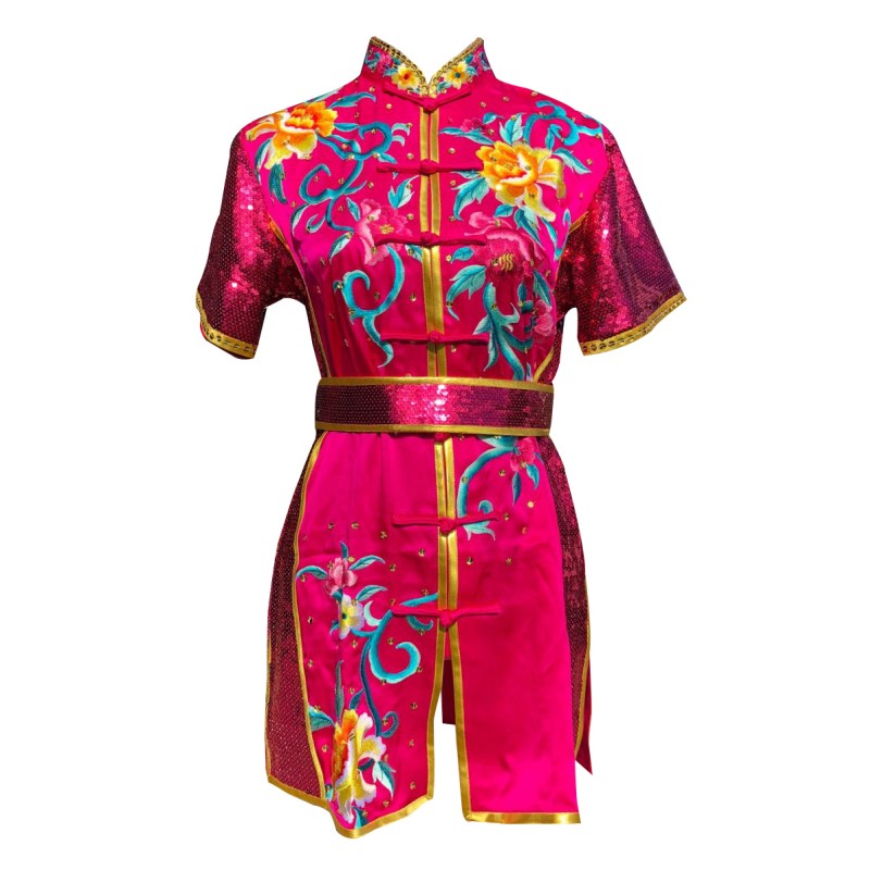 PSU017 - Pink Flower Embroidery Uniform