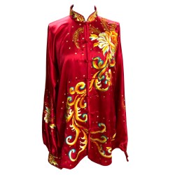 PSU022 - Red Flower Embroidery Uniform