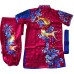  PSU030 - Red/Blue Fish Embroidery Uniform