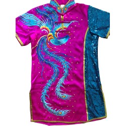 PSU033 - Magenta/Blue Phoenix Embroidery Uniform