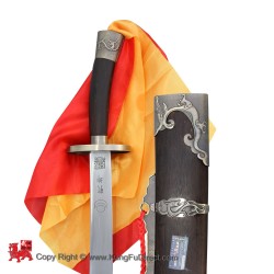 SanHuang Huali Wood Broadsword-Heavy Metal Blade