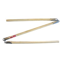 Traditional White Wax Wood Three-Section Staff (SF008)