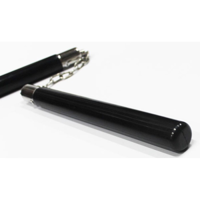 Rubber Nunchaku Training Weapon with Iron Chain