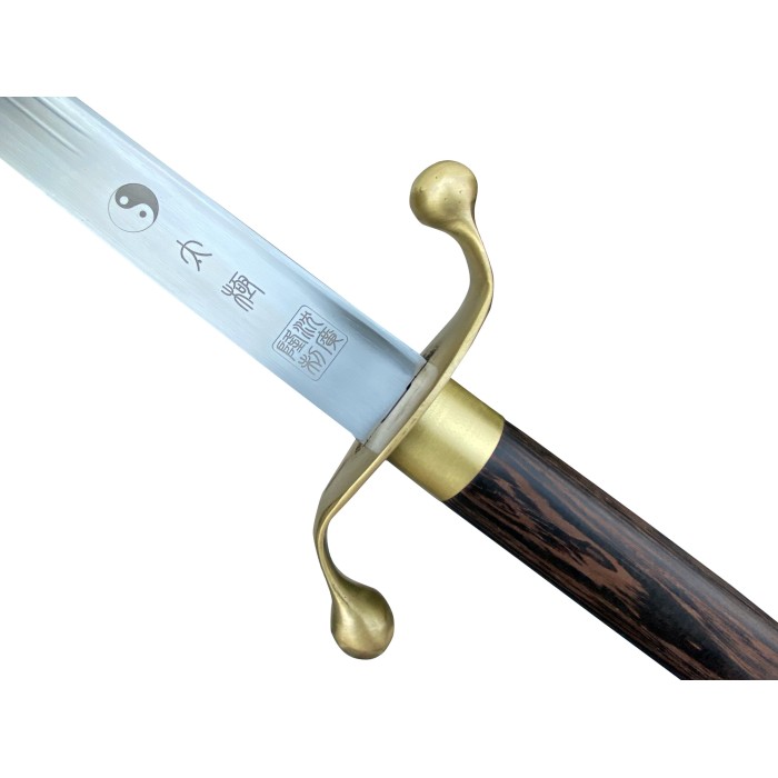 TDS060 – Qian Kun Tai Chi Saber with Huali Wood and Brass Trim